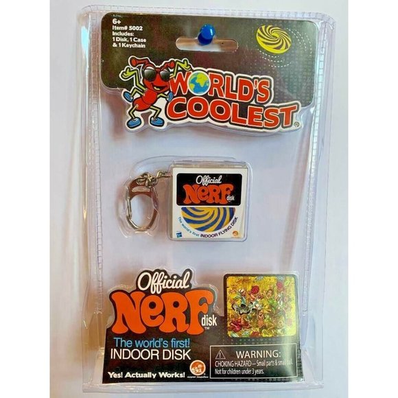 Nerf Toys Worlds Coolest Official Nerf Disc Keychain Poshmark